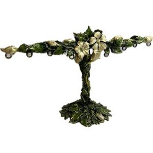 Earring Display Stand Enamel Fairy 🧚🏻 Forest Victorian style 8 earring hoops